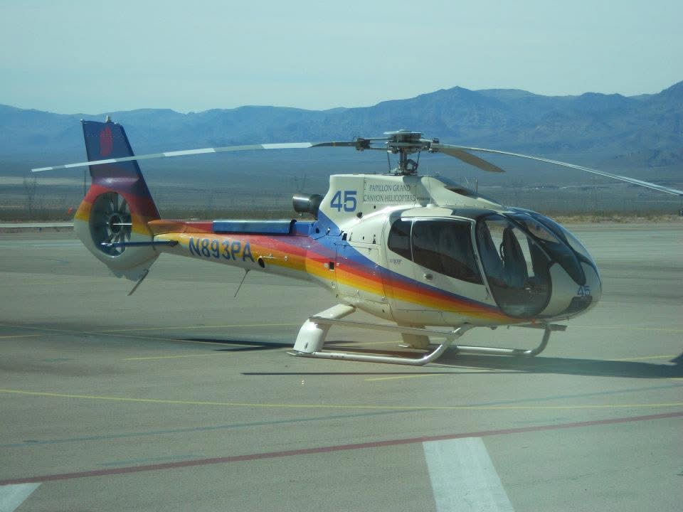 Helicopter ready for the Grand Canyon flight