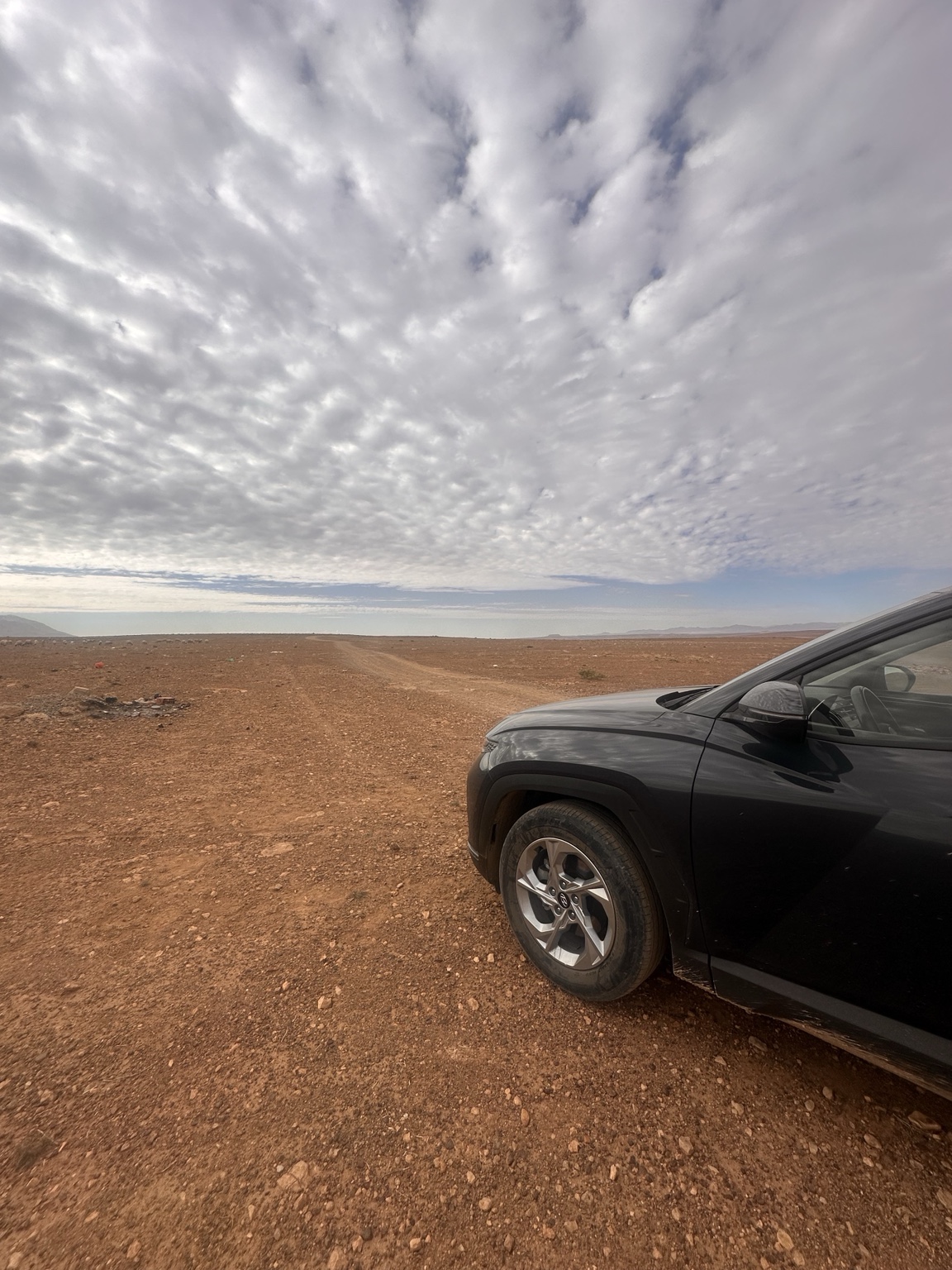 An empty road in Morocco